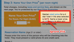 Priceline median retail price advisory