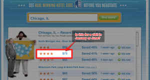 Priceline winning bid lookup tool results